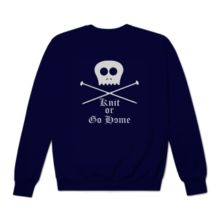 Nome do produto [Moletom Premium] KNIT OR GO HOME