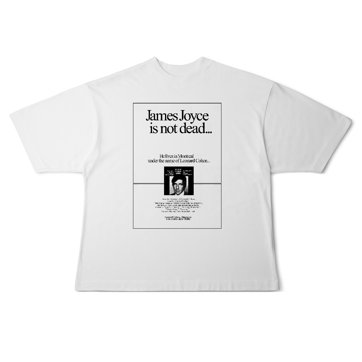 Nome do produto: [Oversized] LEONARD COHEN