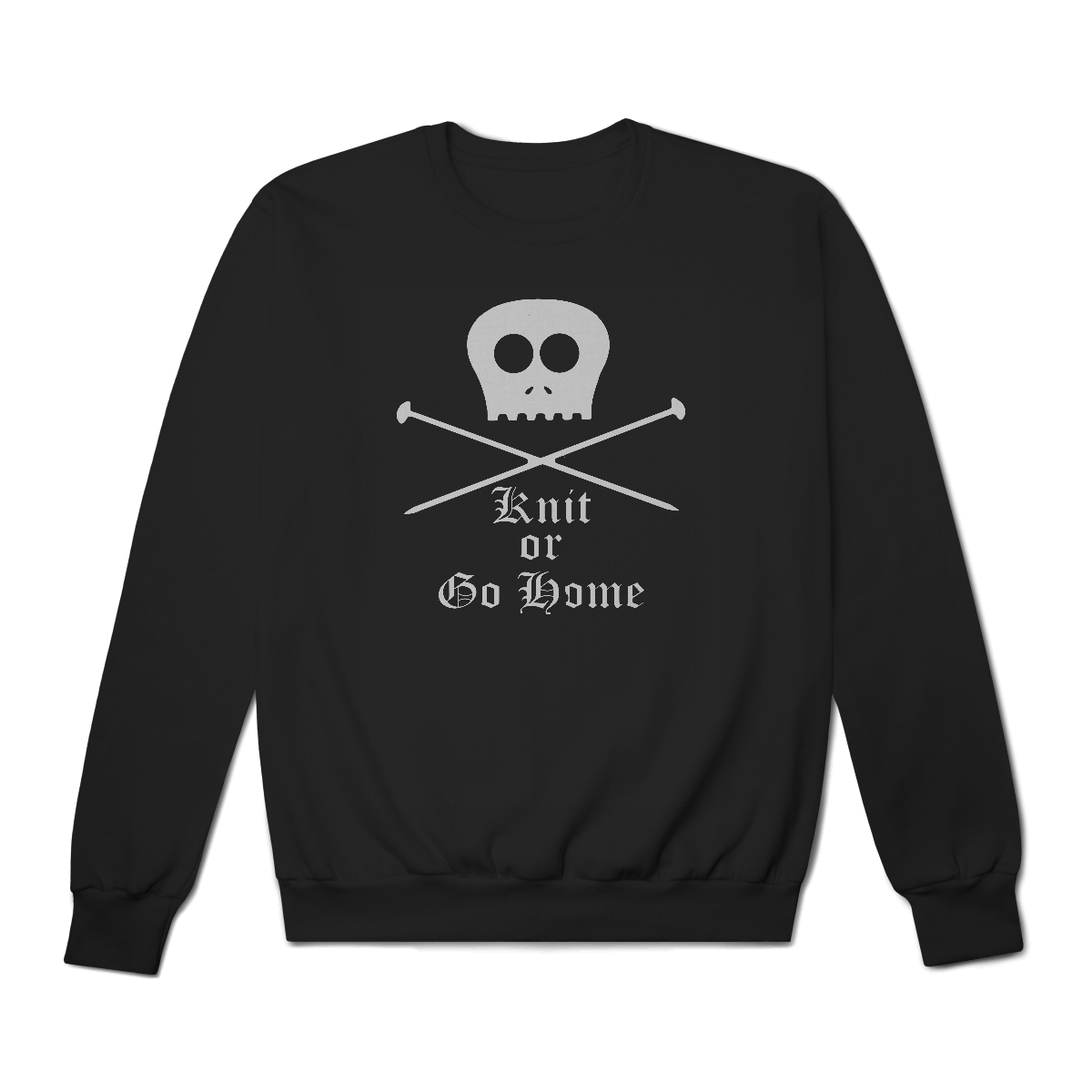 Nome do produto: [Moletom Premium] KNIT OR GO HOME