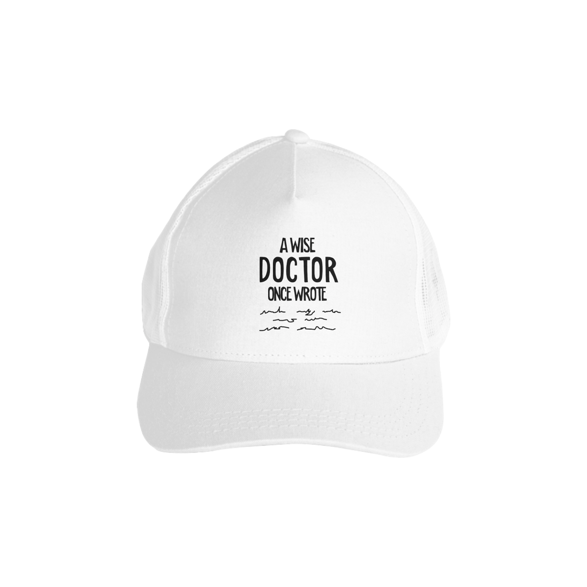 Nome do produto: Boné Wise Doctor Branco/Vermelho