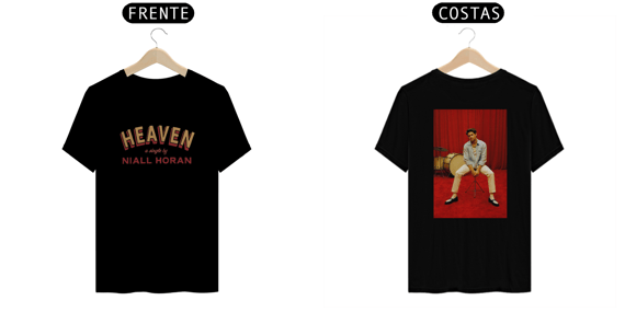Camiseta Niall Horan (estampa frente e costas)