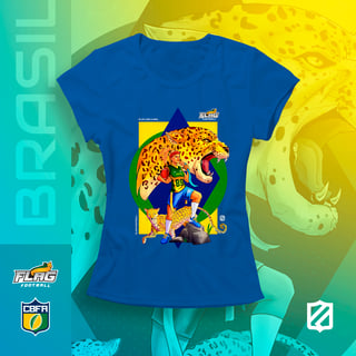 Nome do produto Brasil Onças - Play flag like a Girl (baby long)