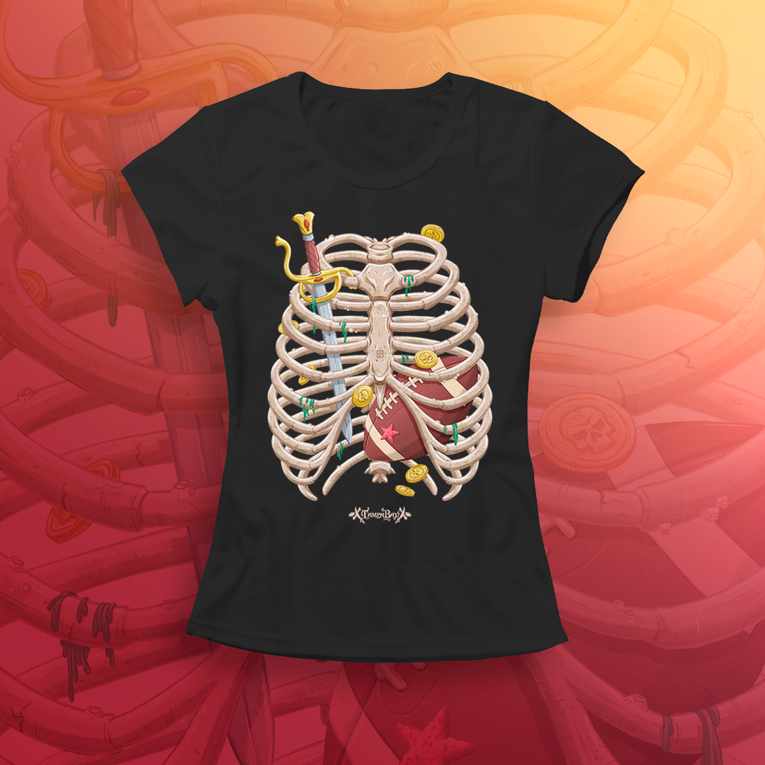 Tampa Bay -  Pirate rib cage (baby long)