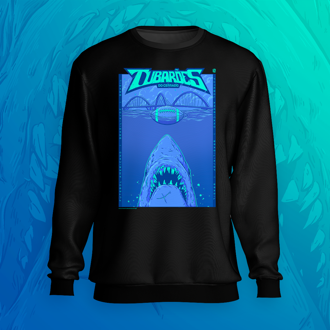 Nome do produto: Tubarões do Cerrado - Jaws (moletom)