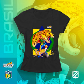 Nome do produto Brasil Onças - Play flag like a Girl (baby long)