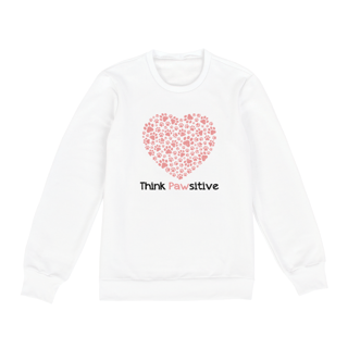Nome do produto Think Pawsitive - moletom