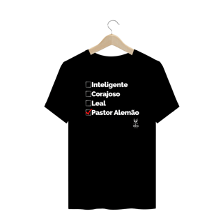 Nome do produto Pastor Alemão plus size preto/marinho
