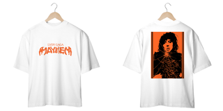 Nome do produto Camiseta Oversized Frente e Verso Lady Gaga - Mayhem + Broken Glass Tracklist