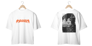 Nome do produto Camiseta Oversized Frente e Verso Lady Gaga - Mayhem + Broken Glass Cover Tracklist