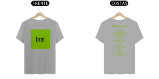 Nome do produto Camiseta Frente e Costas Charli XCX - Brat + Tracklist