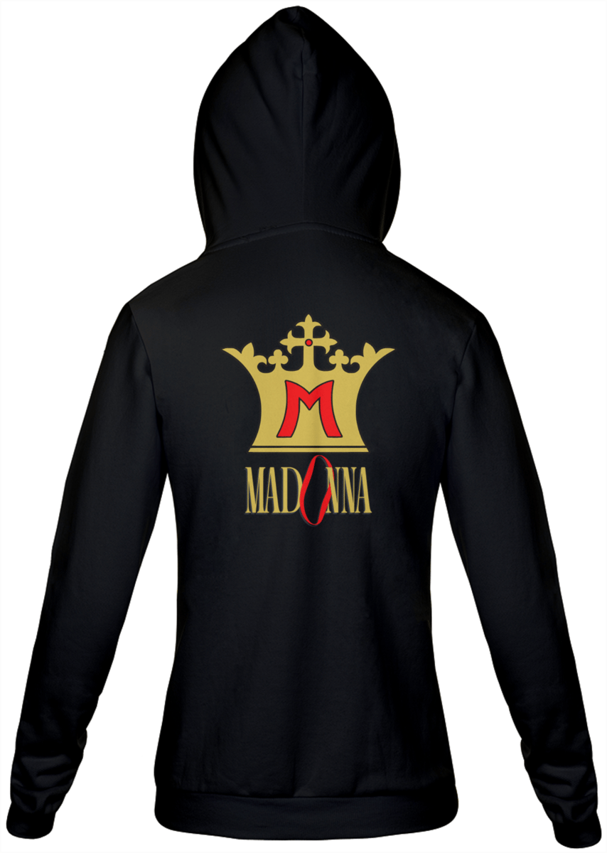 Nome do produto: Moletom Com Zíper Madonna - The Celebration Tour Crown
