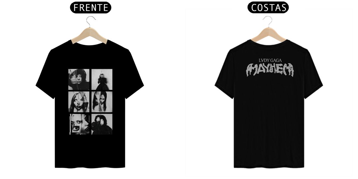 Nome do produto: Camiseta Frente e Verso Lady Gaga - Mayhem - Photoshoot