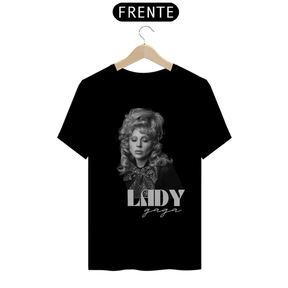 Camiseta Lady Gaga - Die With A Smile - Black & White