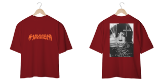Nome do produto Camiseta Oversized Frente e Verso Lady Gaga - Mayhem + Broken Glass Cover Tracklist
