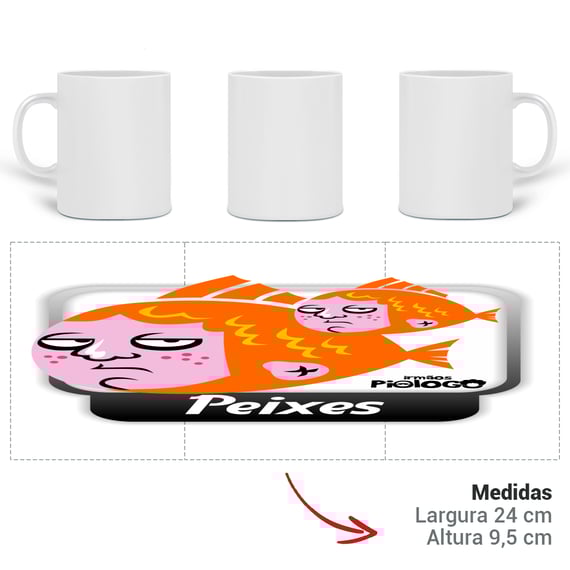 Caneca Signo Peixes Cotoco