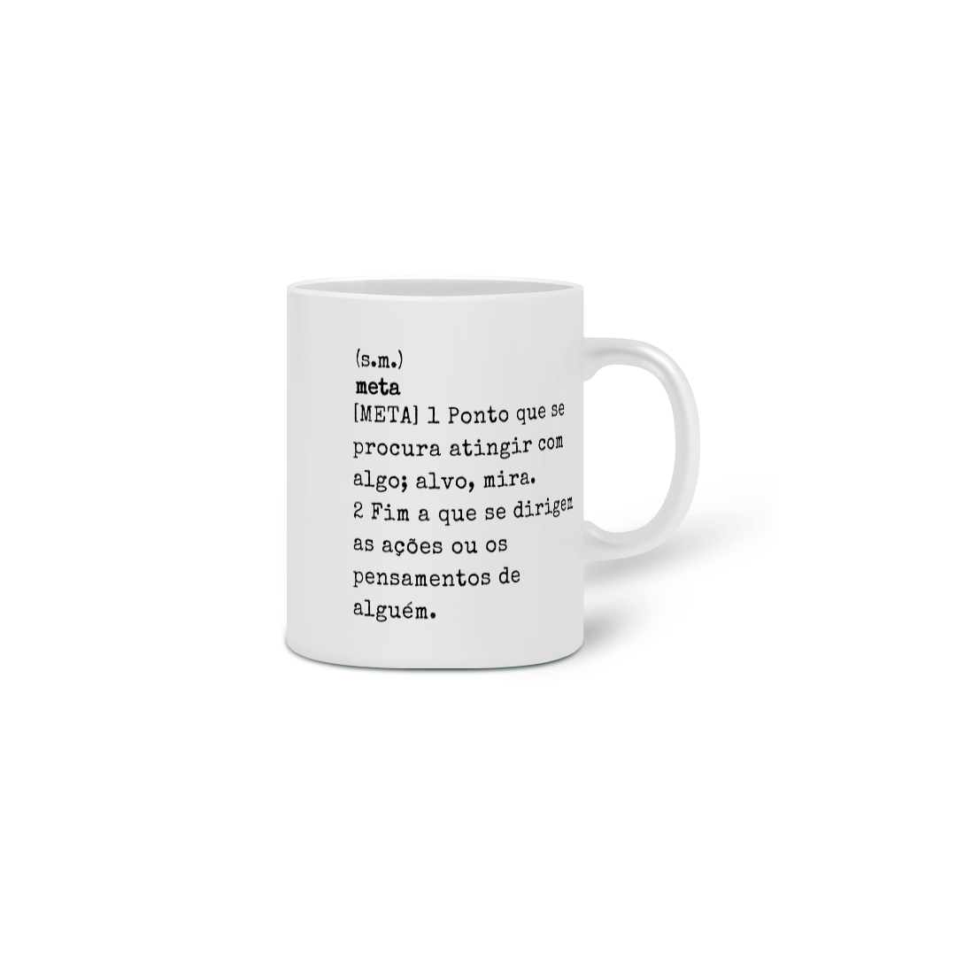 Nome do produto: Caneca - Meta
