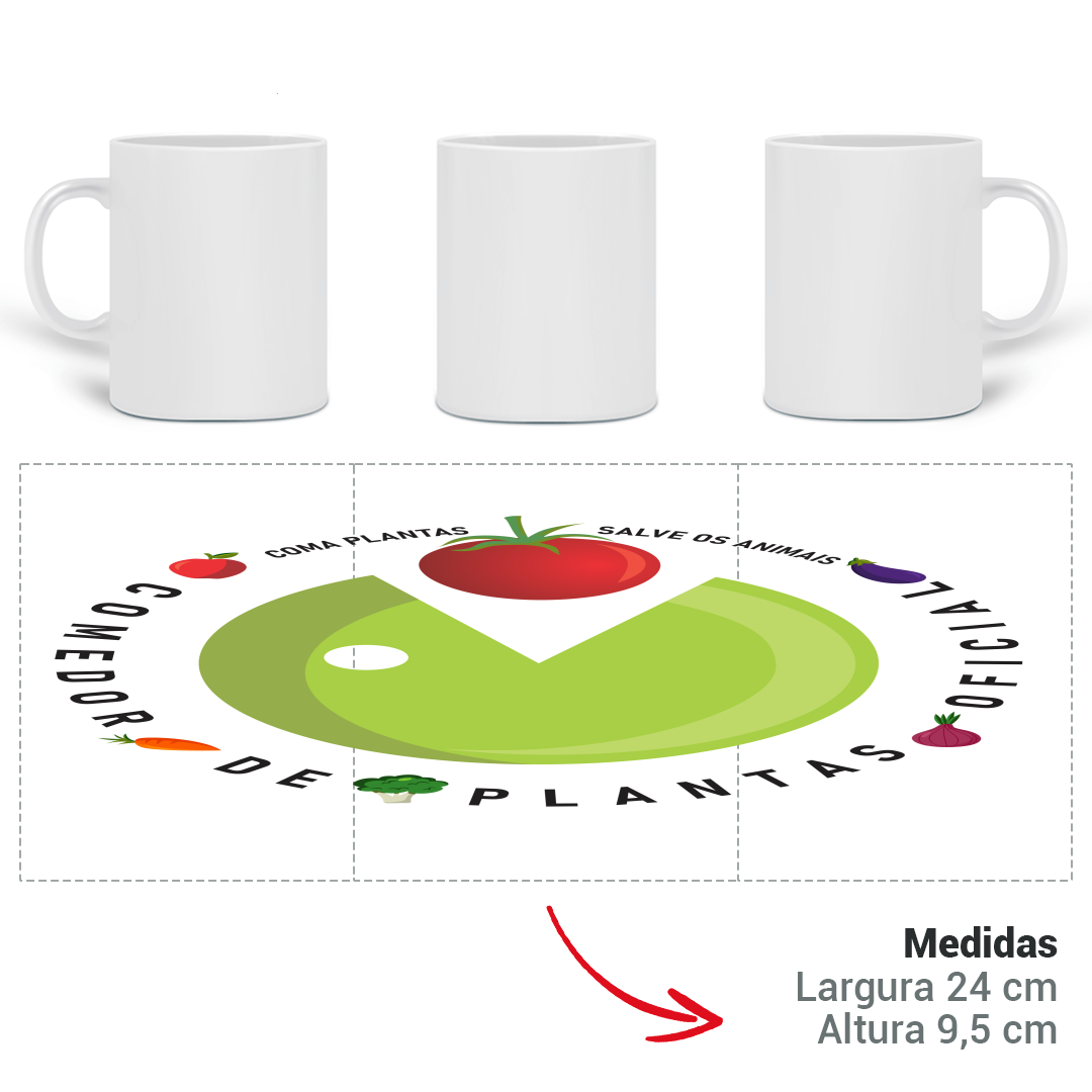 Nome do produto: Caneca COME PLANTA Oficial