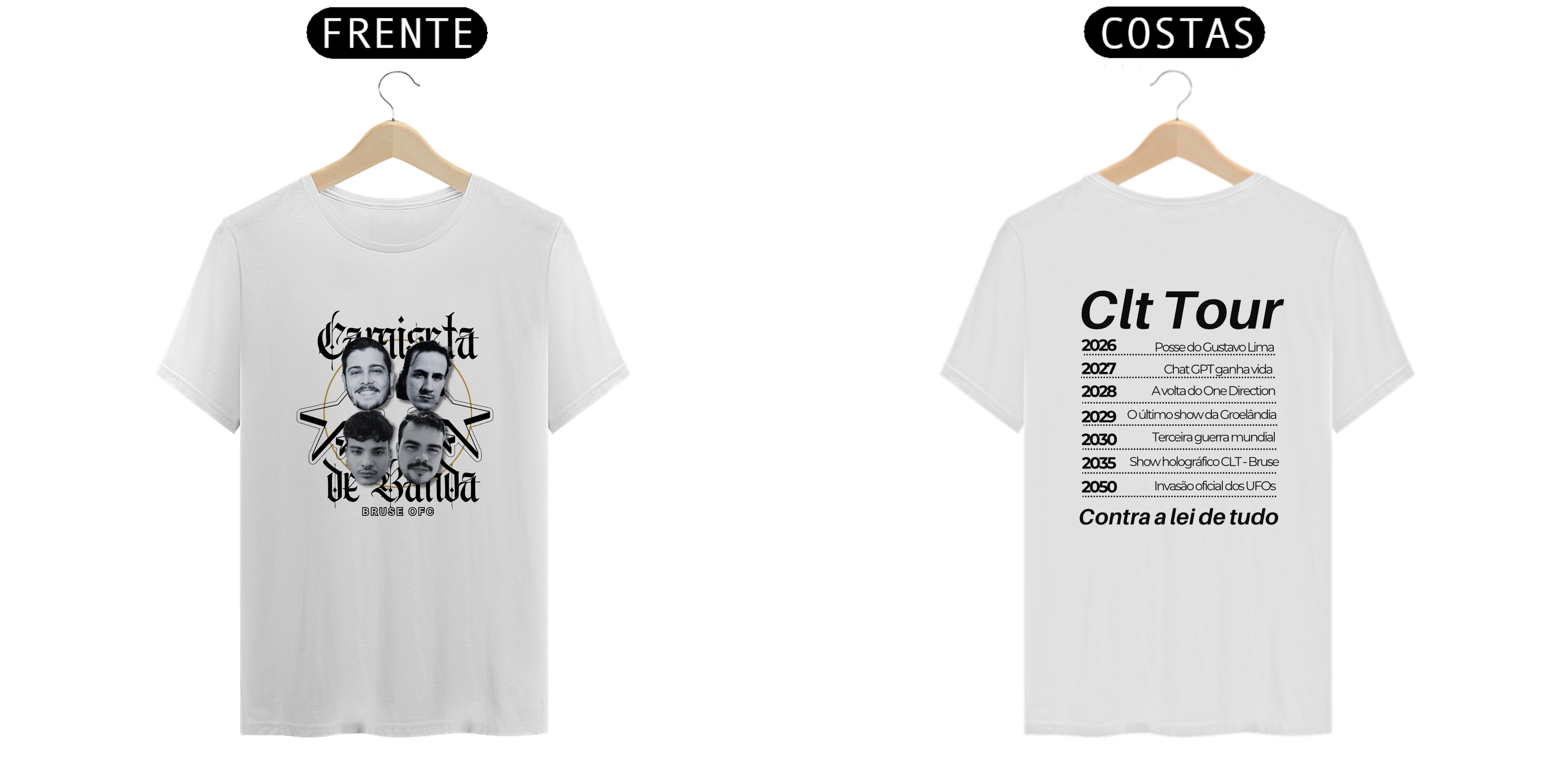 Camiseta de Banda - Merch Bruse