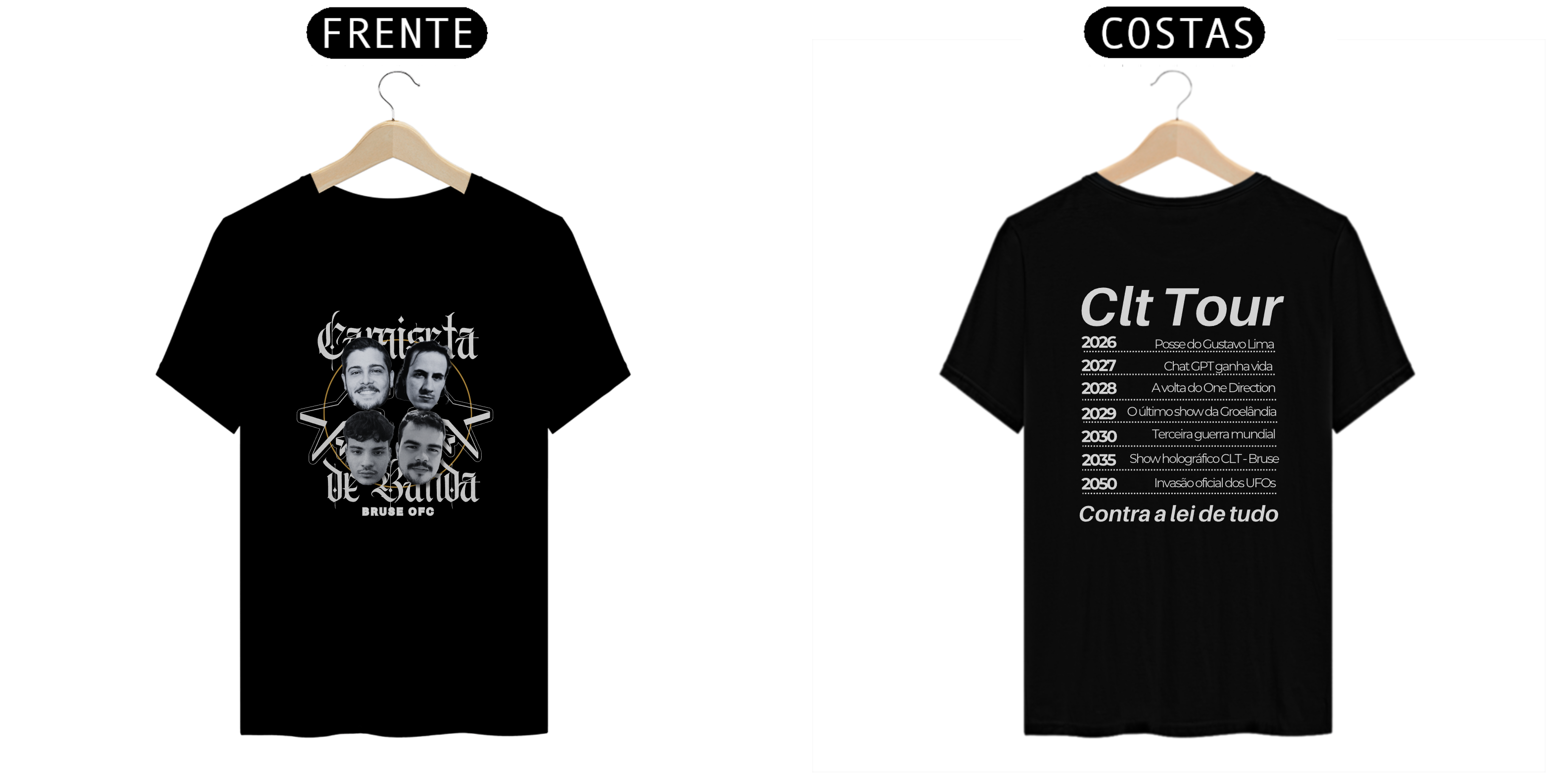 Camiseta de Banda 2 - Merch Bruse