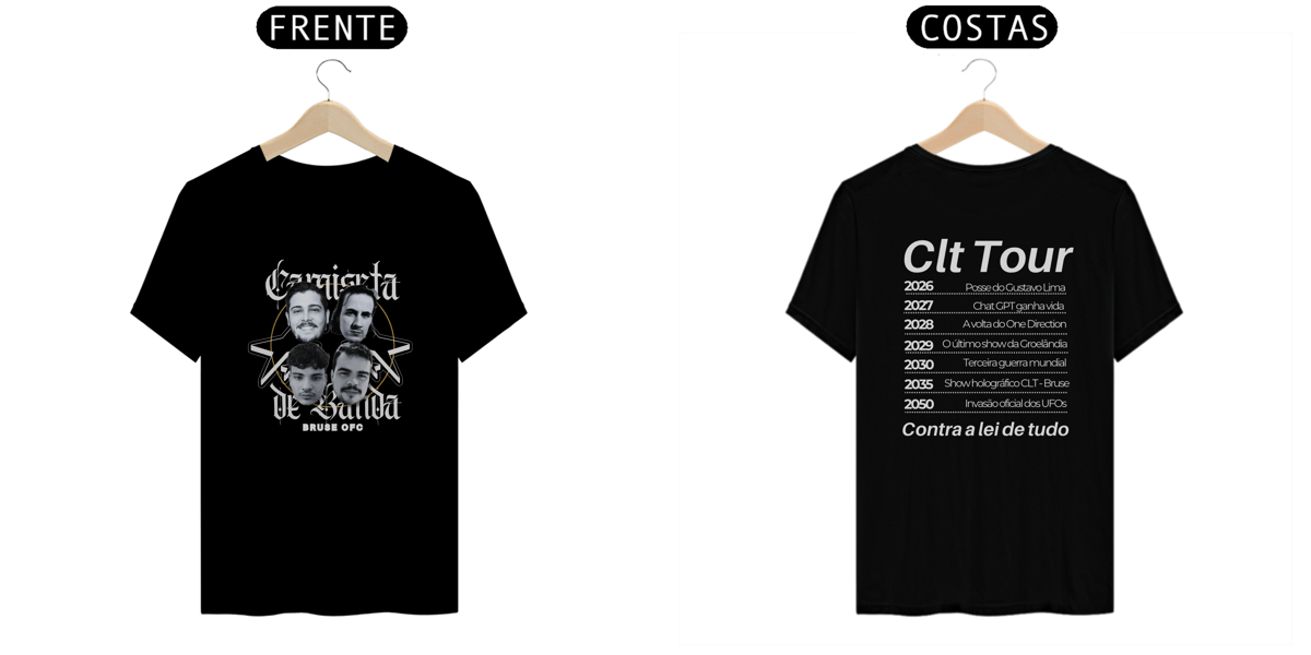 Nome do produto: Camiseta de Banda 2 - Merch Bruse