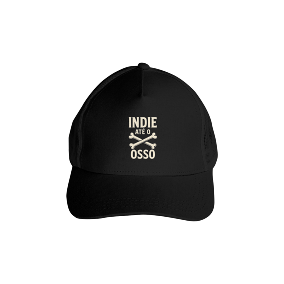 Indie até o osso - Boné com redinha