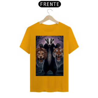 Nome do produto Arte de Texugo com Cabeças de Leão e Tigre