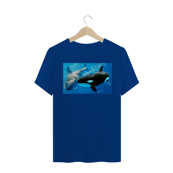 TUBARÃO BRANCO VS ORCA - ILUSTRAÇÃO