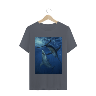 Nome do produto TUBARÃO VS PEIXE ESPADA (ILUSTRAÇÃO)