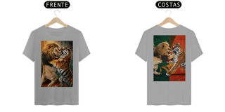 Nome do produto [ESPECIAL] Leão X Tigre [Frente e Verso]