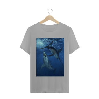 Nome do produto TUBARÃO VS PEIXE ESPADA (ILUSTRAÇÃO)