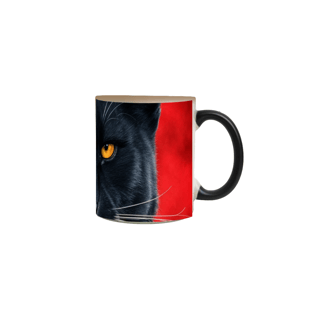 Nome do produto Caneca Mágica - Pantera Close