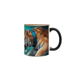 Nome do produto Caneca Mágica - Leão X Tigre