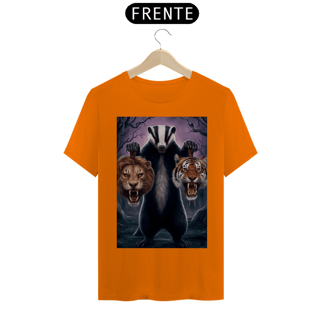 Nome do produto Arte de Texugo com Cabeças de Leão e Tigre