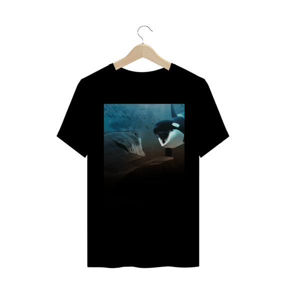 TUBARÃO BRANCO VS ORCA - ILUSTRAÇÃO