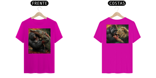 Nome do produto [ESPECIAL] Gorila X Leão e Crocodilo [Arte - FRENTE E COSTAS]
