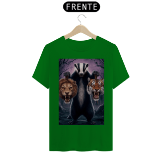 Nome do produto Arte de Texugo com Cabeças de Leão e Tigre