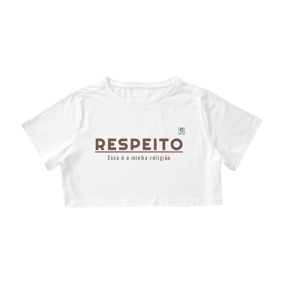 Camiseta Cropped Nomar - Respeito