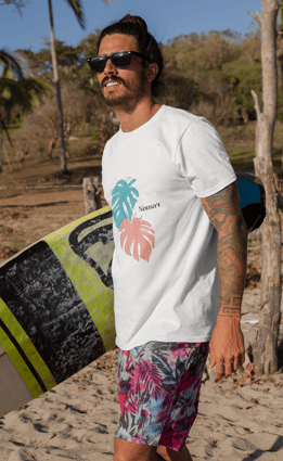 T-shirt Quality Nomar - Verão Folhas