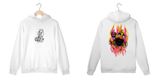 Nome do produto Moletom Canguru - Chica FNAF