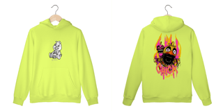 Nome do produto Moletom Canguru - Chica FNAF