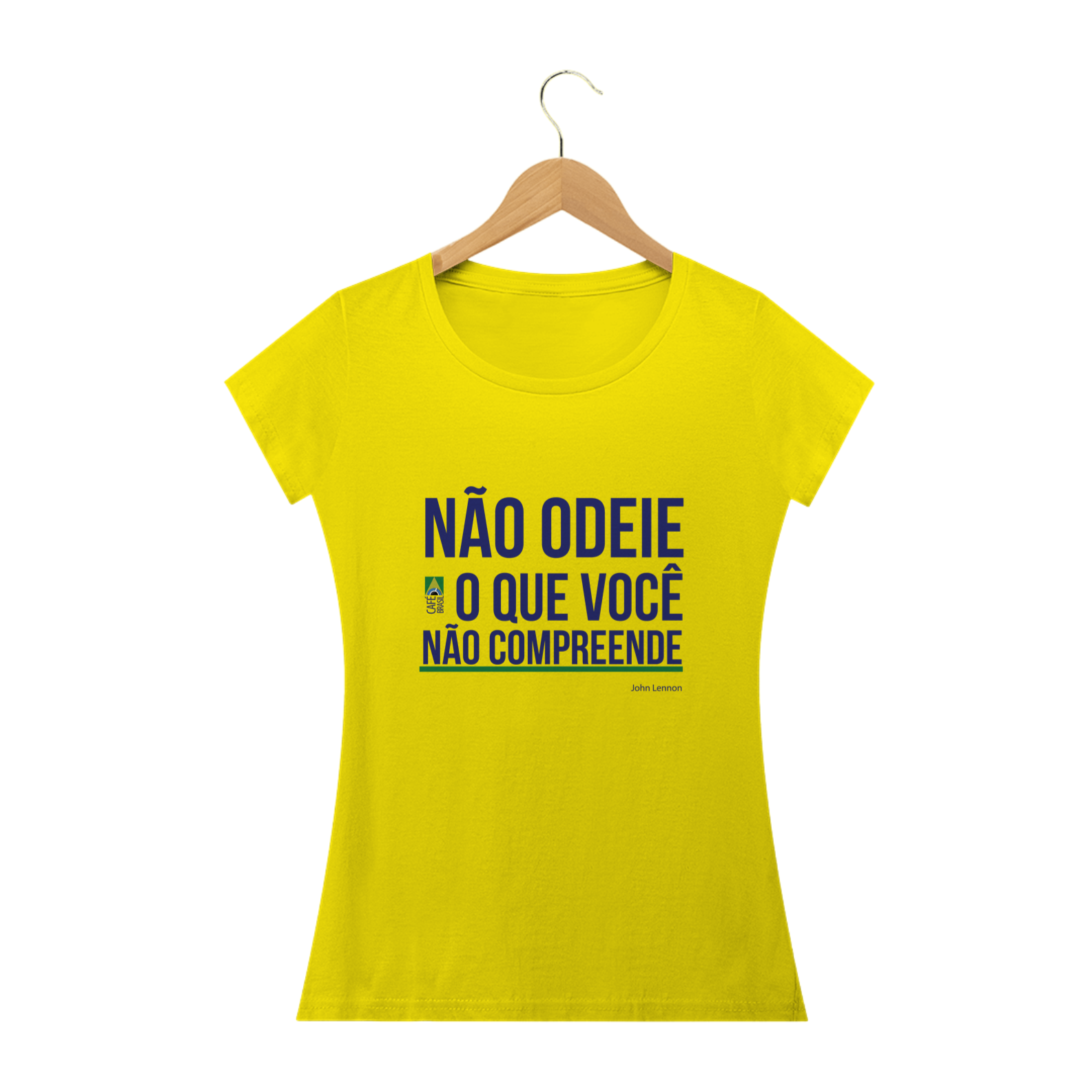 Camiseta Frase Lennon Feminina