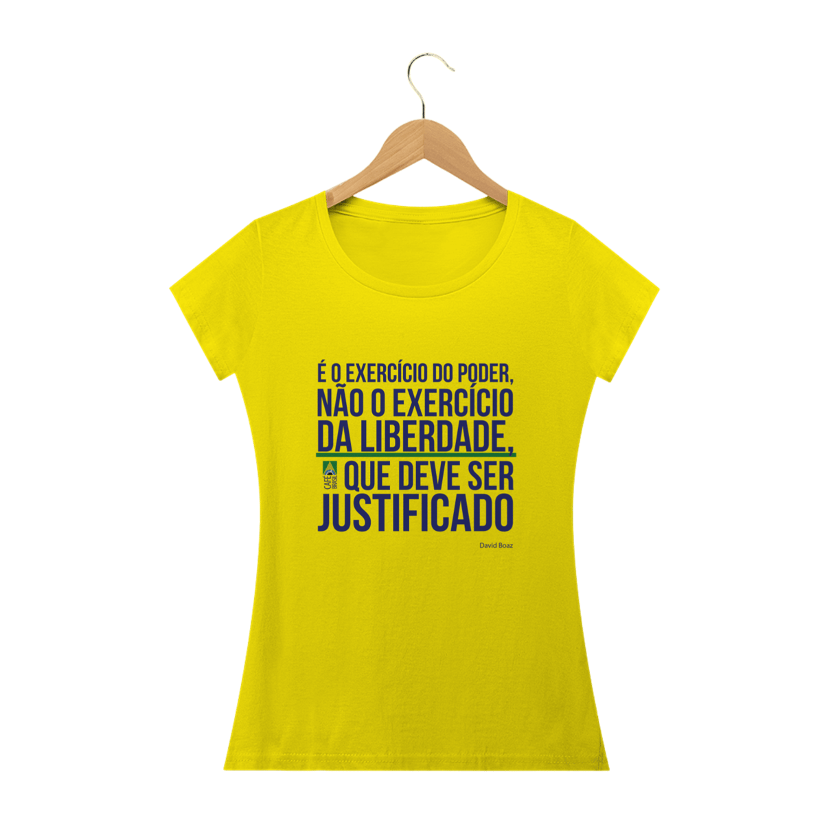 Nome do produto: Camiseta Frase Boaz Feminina