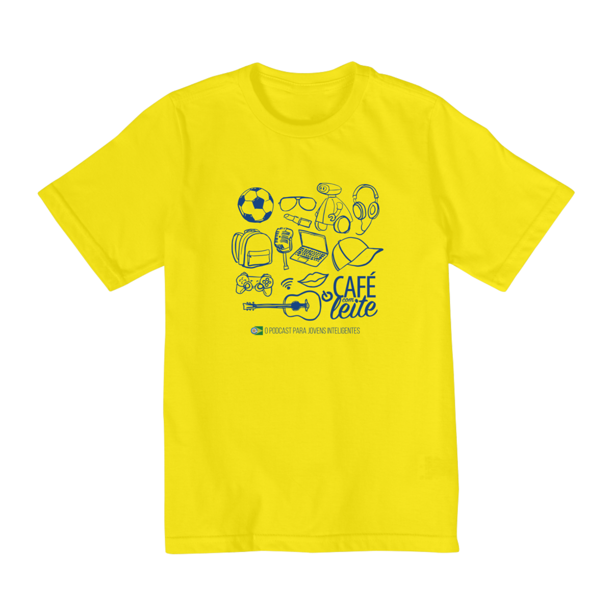 Nome do produto: Camiseta Café Com Leite INFANTIL (2 a 8 anos)  modelo 1 clara
