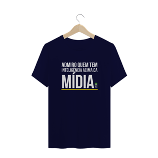 Nome do produto Camiseta Inteligência Acima da Mídia PLUS