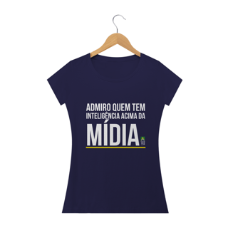 Nome do produto Camiseta Inteligência Acima da Mídia Feminina