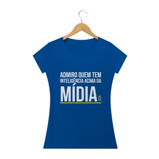 Nome do produto Camiseta Inteligência Acima da Mídia Feminina