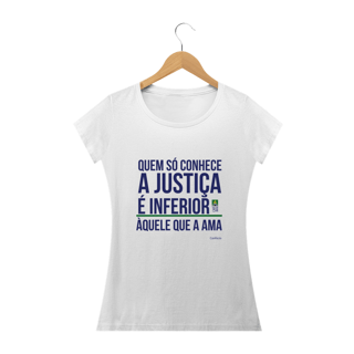 Nome do produto Camiseta Frase Confucio Feminina 