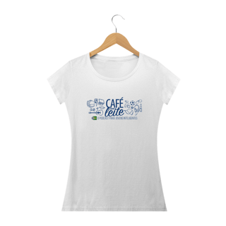 Nome do produto Camiseta Café Com Leite ADULTO Feminino modelo 2 clara