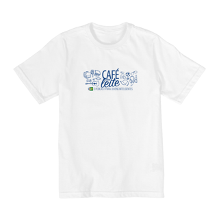 Nome do produto Camiseta Café Com Leite INFANTIL (2 a 8 anos)  modelo 2 clara