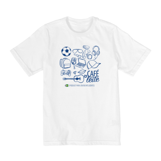 Nome do produto Camiseta Café Com Leite INFANTIL (10 a 14 anos) modelo 1 clara